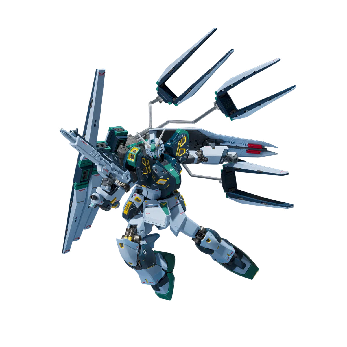 Bandai METAL ROBOT Spirits Ka Signature Side MS Mass-Produced Nu Gundam with Fin Funnels Mobile Suit Gundam Chars Counterattack Premium Bandai - Figure - METAL ROBOT by Bandai Spirits