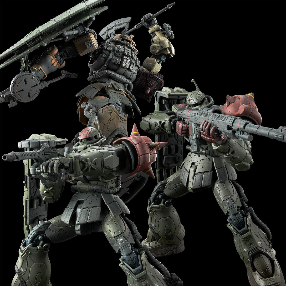 HG 1/144 Zaku II F-type Chavs's and Kayle's + Unidentified Zaku II Solari's Reproduction Parts Set (Requiem of Revenge)