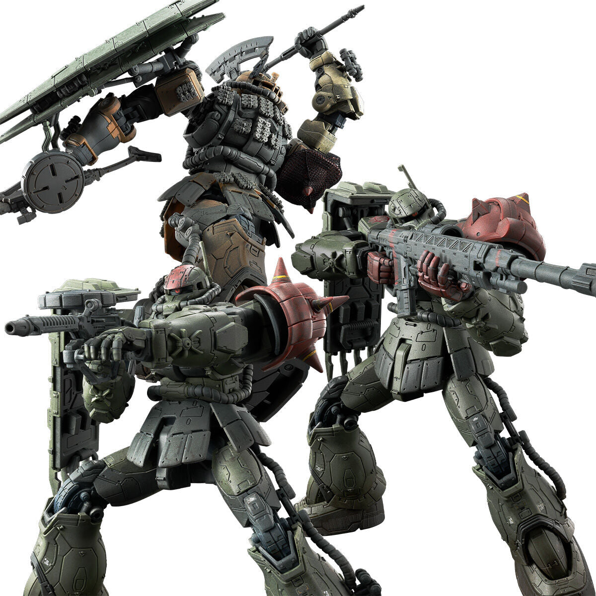HG 1/144 Zaku II F-type Chavs's and Kayle's + Unidentified Zaku II Solari's Reproduction Parts Set (Requiem of Revenge)