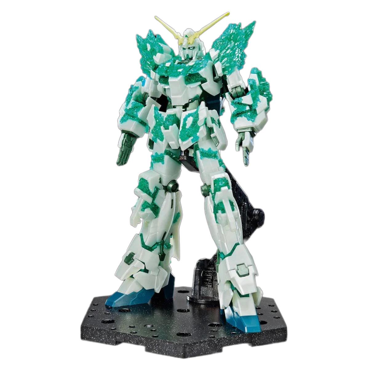 HG 1/144 Gundam Base Limited Unicorn Gundam Corpo Cristallino Luminoso