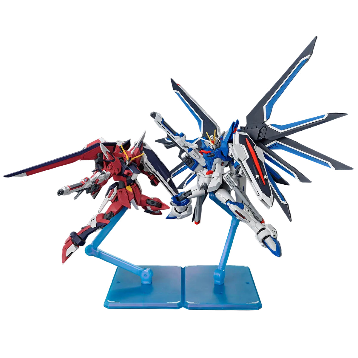 Zalati Base De Exhibición Flexible Para Figuras – Soporte Universal Para Gundam SD BB, Saint Seiya Y PVC De 1/100 Y 1/144 – Color Azul