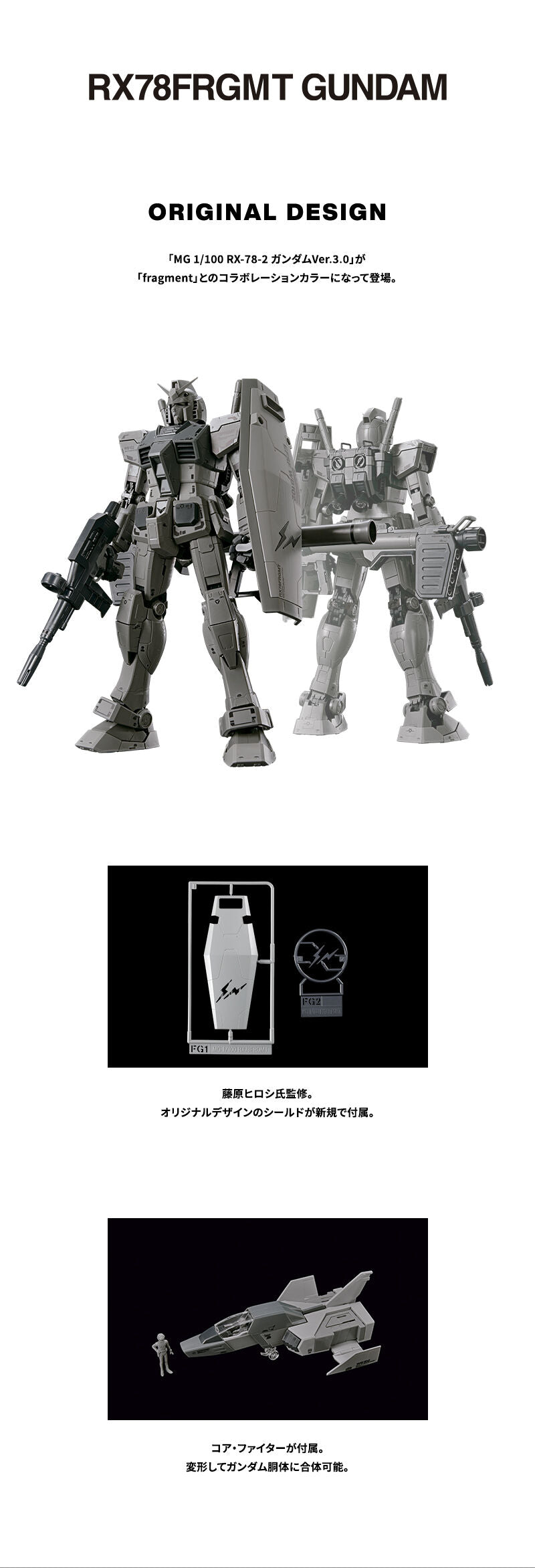 Mobile Suit Gundam MG 1/100 RX78FRGMT GUNDAM Gunpla