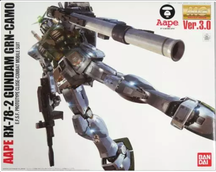 MG AAPE RX-78-2 Gundam GRN-CAMO 1/100 - AAPE Collaboration Limited