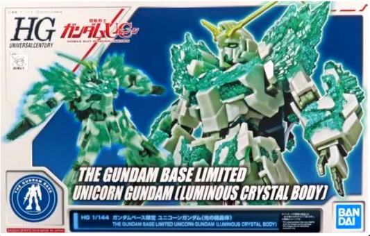 HG 1/144 Gundam Base Limited Unicorn Gundam Luminous Crystal Body