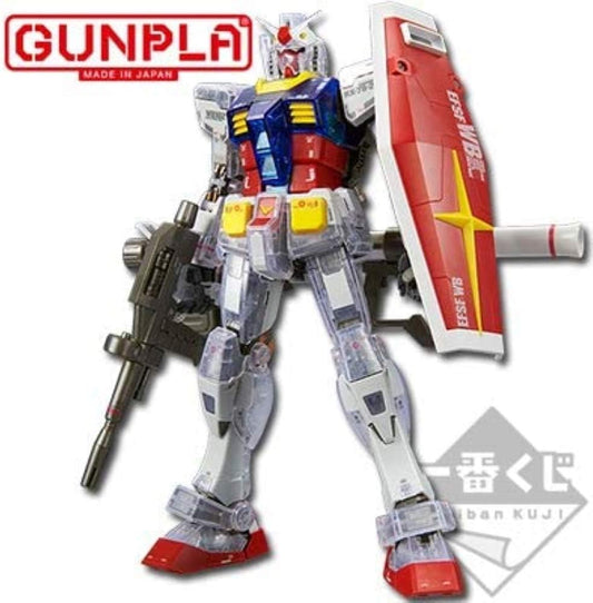 Ichiban Kuji Mobile Suit Gundam Gunpla Last One Prize MG1/100 RX-78-2 Gundam Ver.3.0 Solid Clear Reverse
