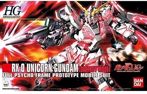HGUC 1/144 RX-0 Unicorn Gundam Destroy Mode Mobile Suit Gundam UC - Gunpla - High Grade by Bandai Spirits