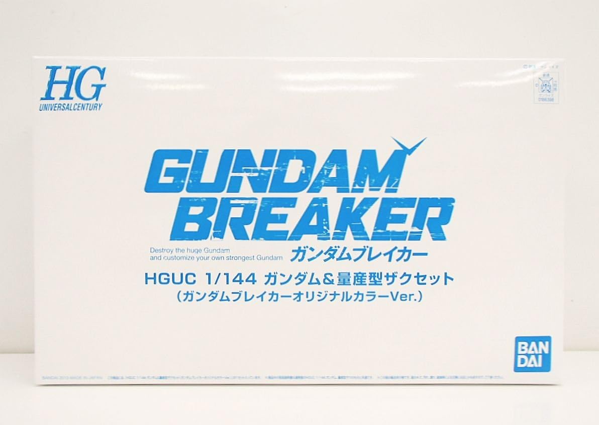 Gunpla HGUC 1/144 Gundam & Mass-produced Zaku Set Gundam Breaker Original Color Ver.