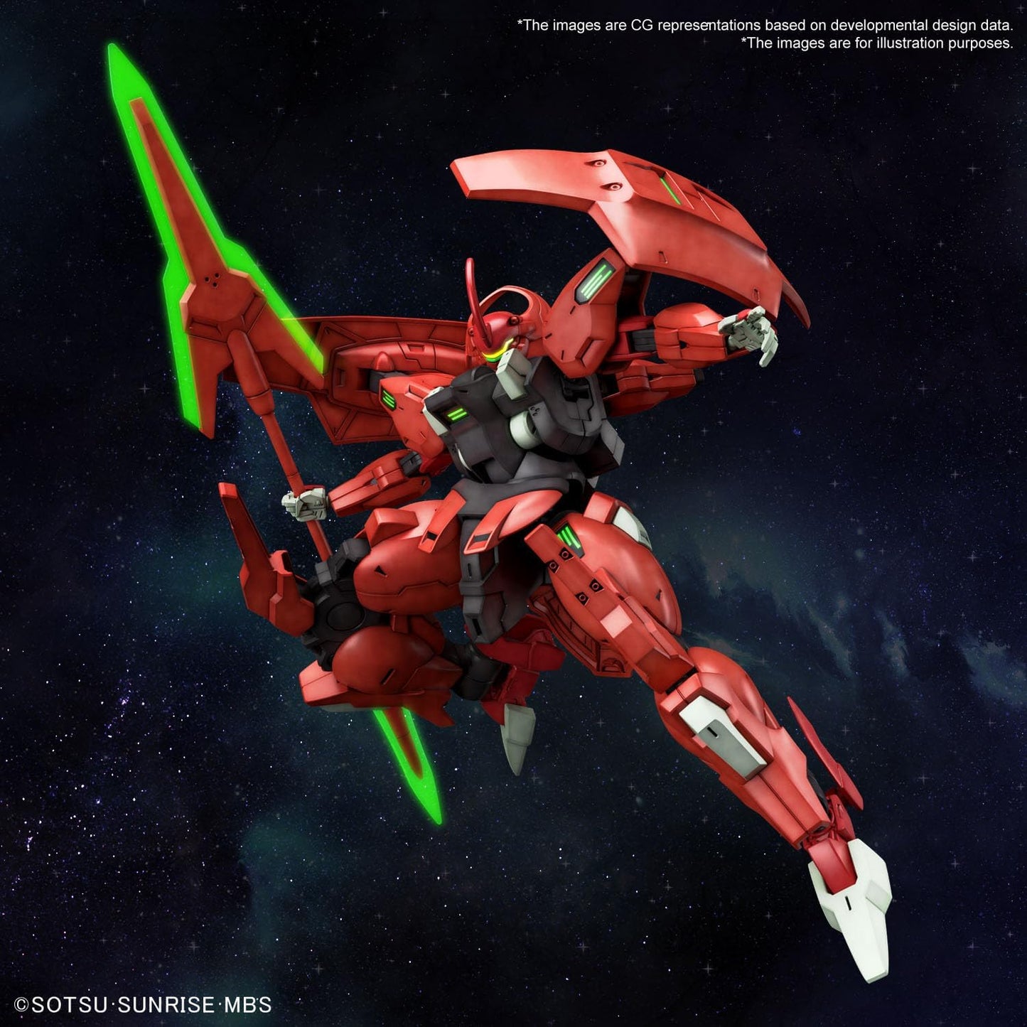 HG Mobile Suit Gundam Witch of Mercury Darilvalde 1/144 scale color-coded plastic model