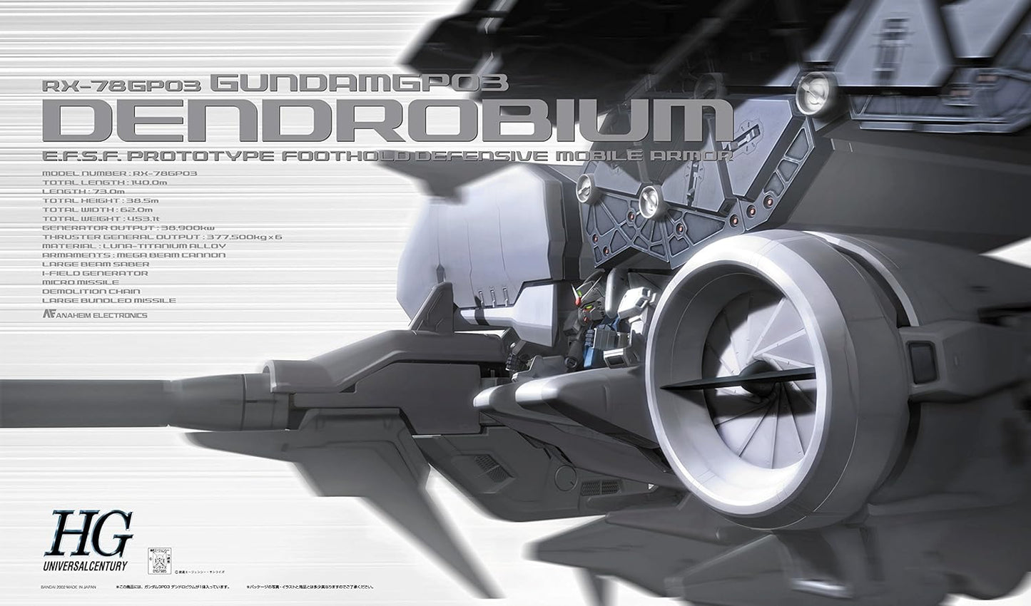 HGUC 1/144 Gundam GP03 Dendrobium Plastic Model Kit - Premium Bandai Limited Edition - Plastic Model Kit by Bandai Spirits