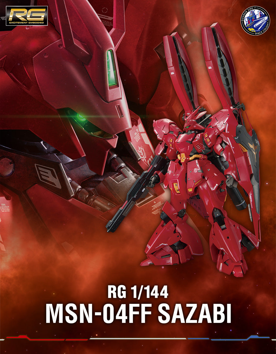 GUNDAM SIDE-F RG 1/144 MSN-04FF Sazabi
