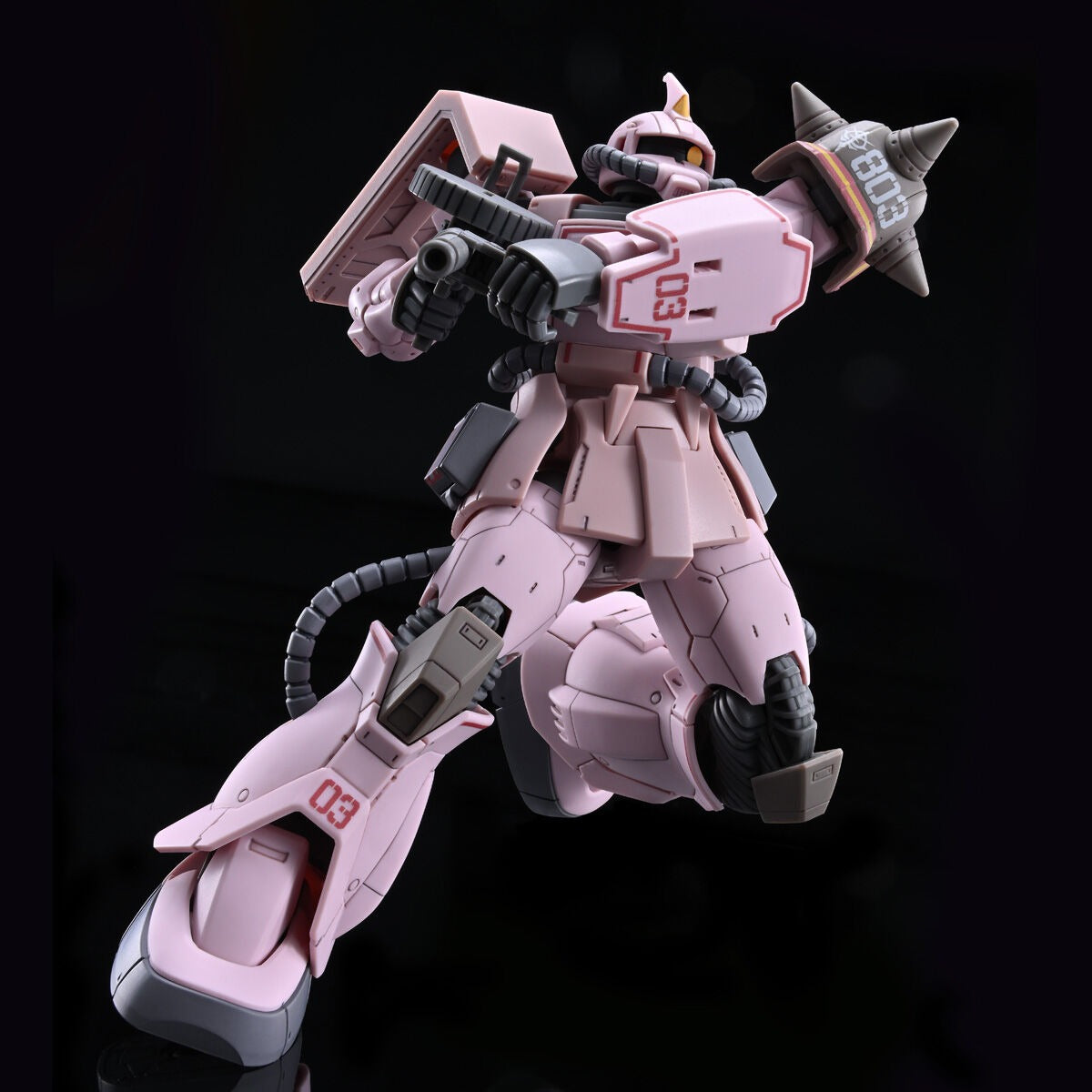 HG 1/144 Zaku Desert Type Pink Panther forces Premium Bandai Gunpla