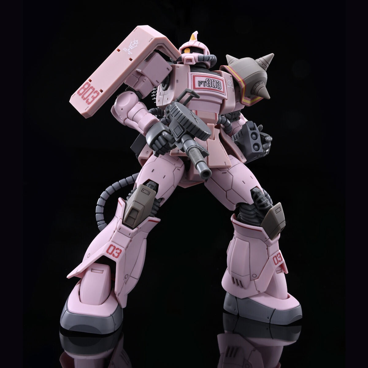 HG 1/144 Zaku Desert Type Pink Panther forces Premium Bandai Gunpla