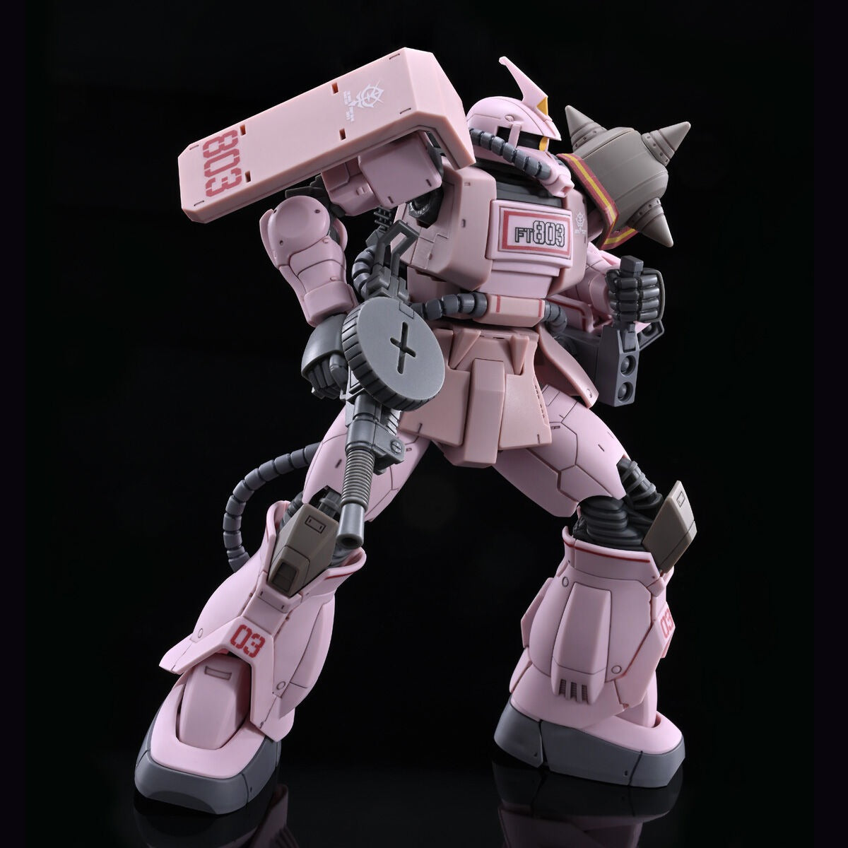HG 1/144 Zaku Desert Type Pink Panther forces Premium Bandai Gunpla