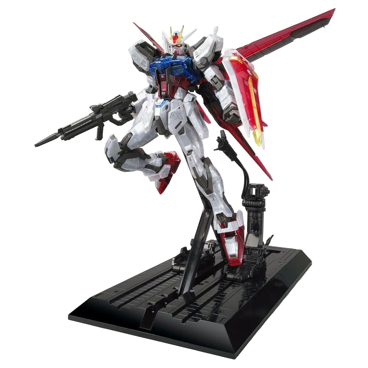 MG 1/100 Aile Strike Gundam Ver. RM Clear Color Mobile Suit Gundam SEED Gundam Base Limited - Gunpla - Master Grade by Bandai Spirits