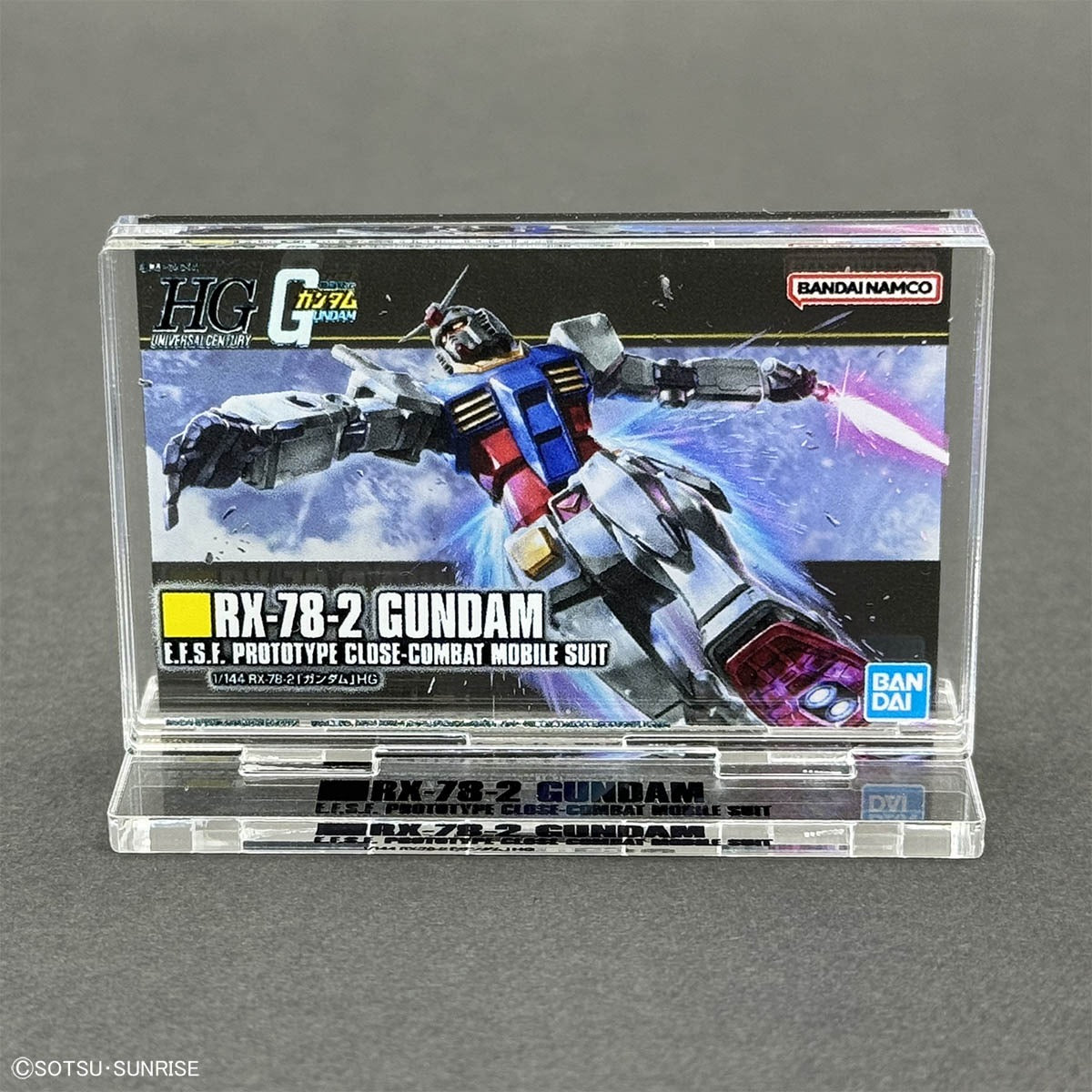Gundam Base PakeColle HGUC 1/144 RX-78-2 Gundam Acrylic Display Stand - Limited Edition Box Art - Display Stands & Accessories by Bandai Spirits