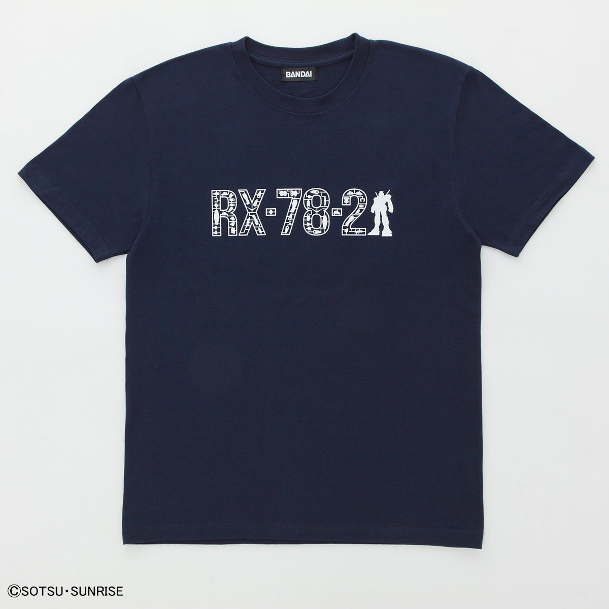 mobile suit gundam gunpla runner t-shirt rx-78-2 gundam navy white
