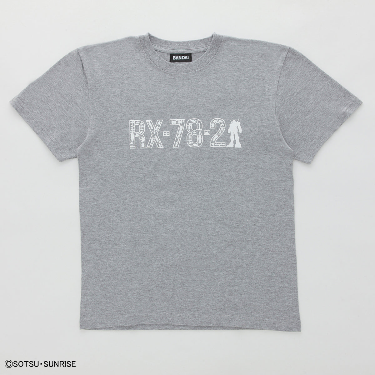 mobile suit gundam gunpla runner t-shirt rx-78-2 gundam heather white