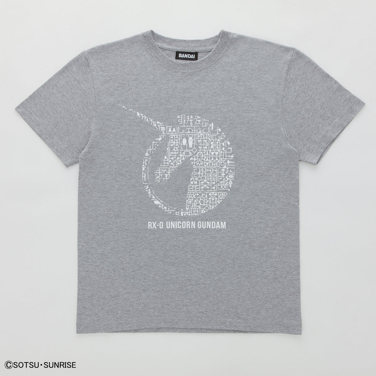 mobile suit gundam unicorn gunpla runner t-shirt rx-0 unicorn heather white