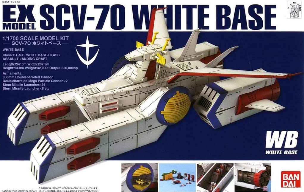 1/1700 EX model white base Mobile Suit Gundam