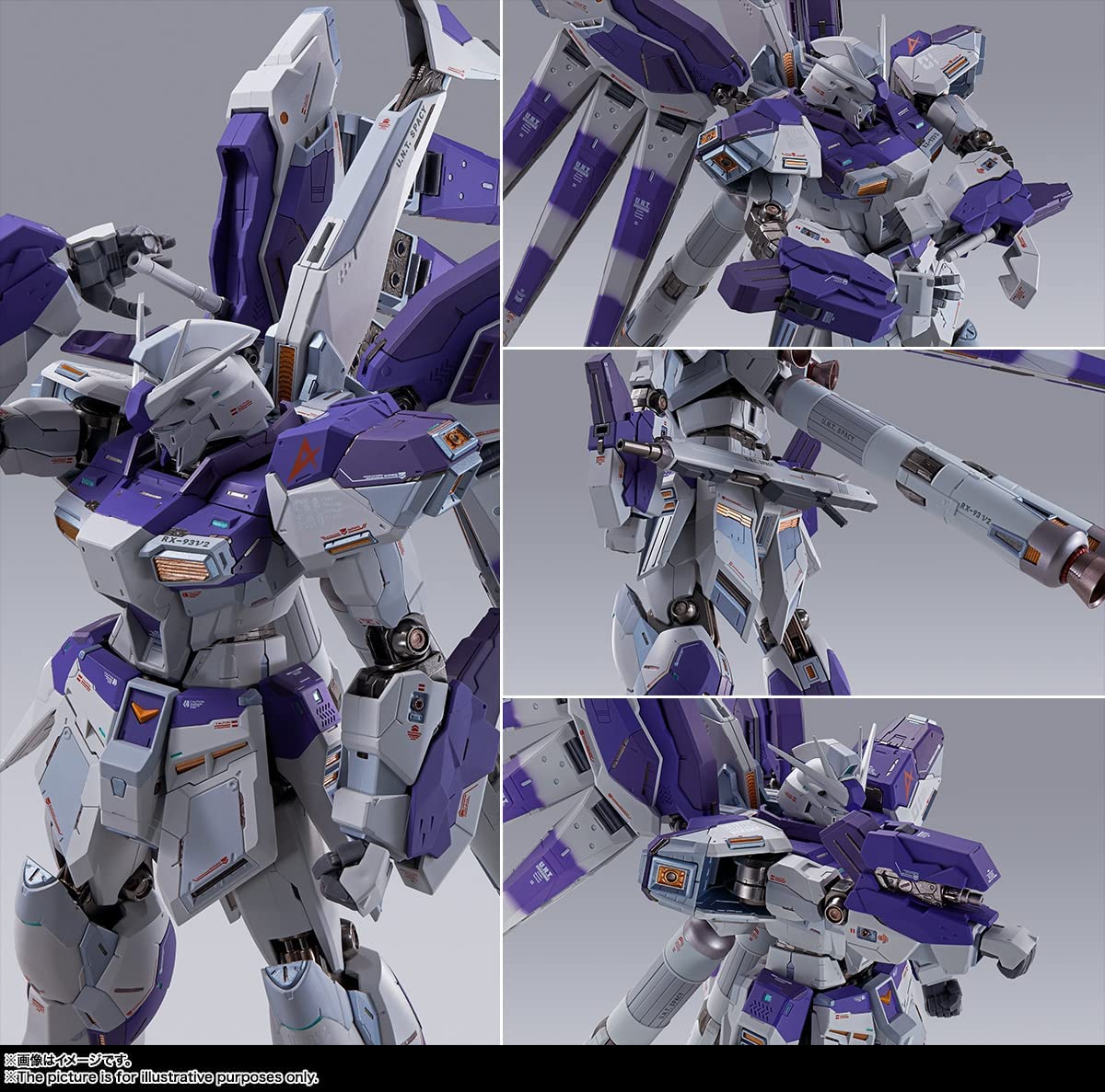 METAL BUILD Mobile Suit Gundam Char's Counterattack Beltorchika Children Hi-ν Gundam about 205mm ABS & PVC & die-cast painted action figure BAS62996