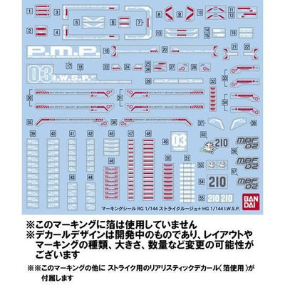 RG 1/144 Strike Rouge + HG 1/144 I.W.S.P. Premium Bandai