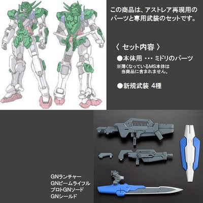 RG 1/144 Gundam Astraea Parts Set for Gundam Exia Premium Bandai Gunpla