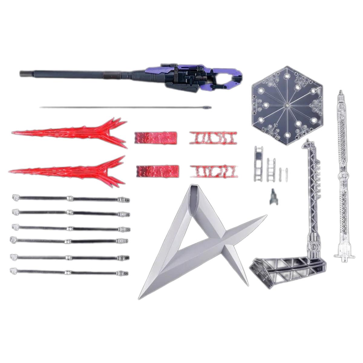 RG 1/144 Hi-ν Gundam Hyper Mega Bazooka Launcher & Funnel Display Set - Premium Bandai - Gunpla - RG by Bandai Spirits