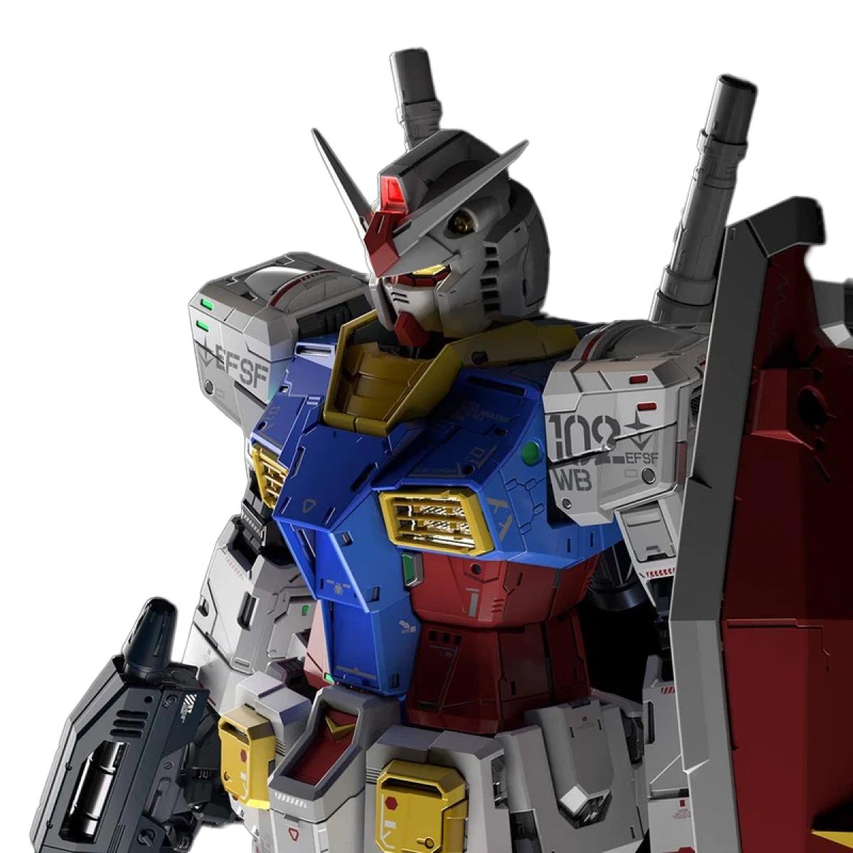 PG UNLEASHED Mobile Suit Gundam RX-78-2 Gundam 1/60 Scale Color-Coded Plastic Model - Gunpla - PG by Bandai Spirits