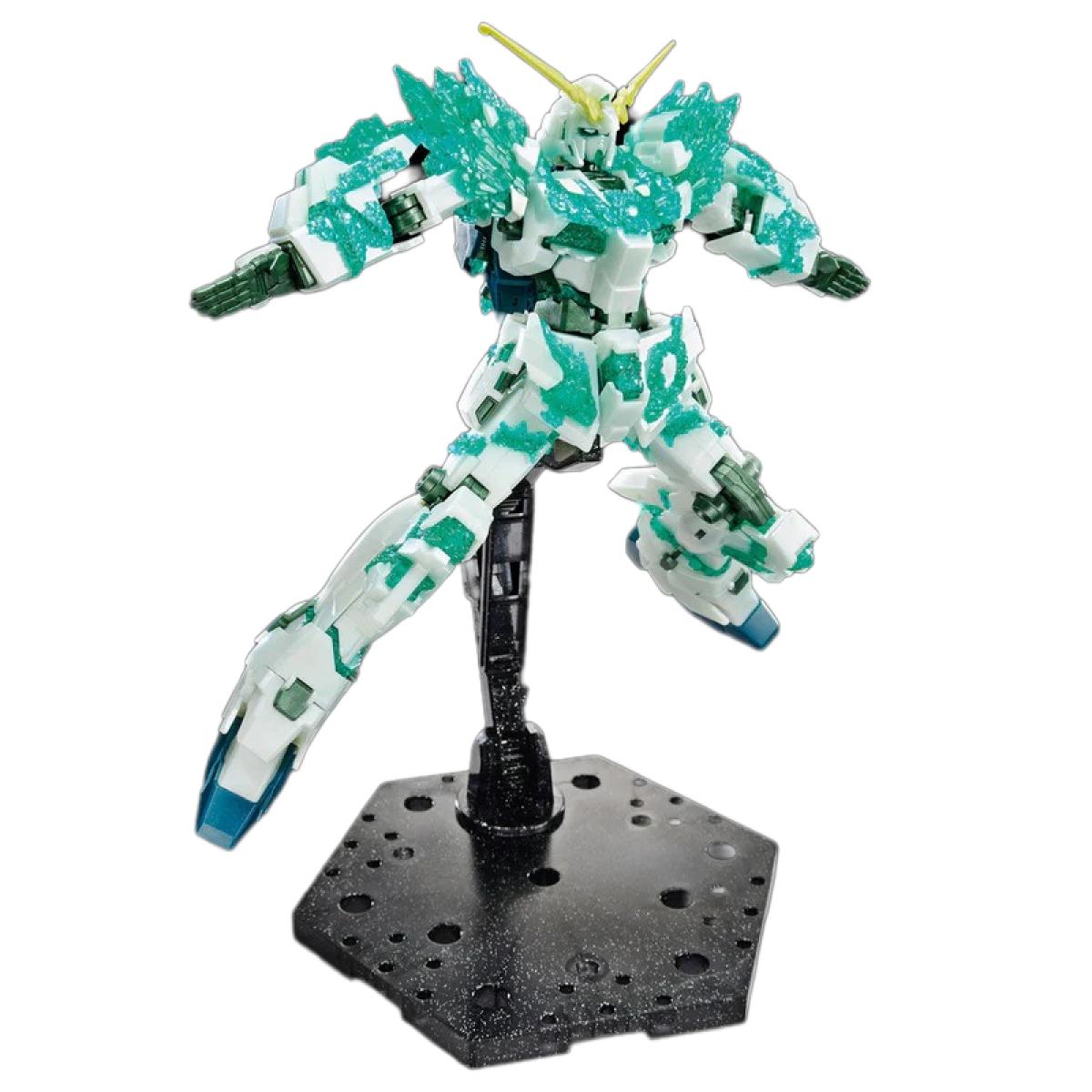 HG 1/144 Gundam Base Limited Unicorn Gundam Corpo Cristallino Luminoso