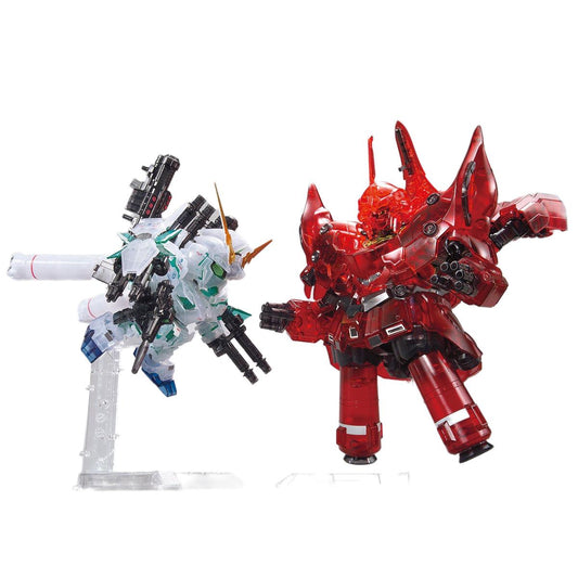 BB Warrior Gundam Base Limited Full Armor Unicorn Gundam & Neo Zeong Clear Color