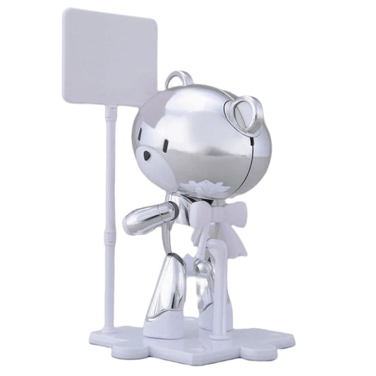 HG 1/144 Gundam Base Limited Petit Guy Silver Sparkle & Placard - Gunpla - HG by Bandai Spirits