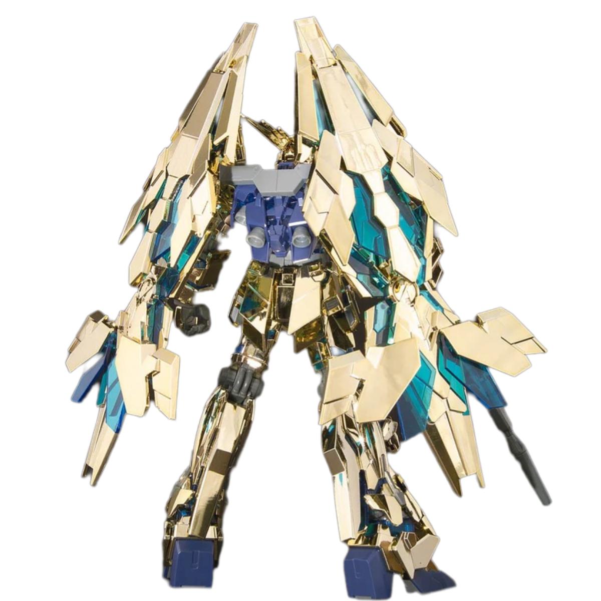 HG 1/144 Unicorn Gundam Unit 3 Phenex Destroy Mode Gold Silver Coating Set Gundam Base Limited - Gunpla - HG by Bandai Spirits