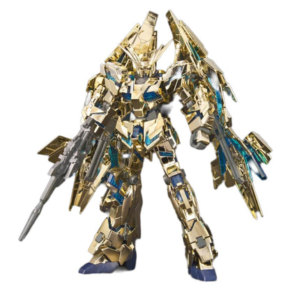 HG 1/144 Unicorn Gundam Unit 3 Phenex Destroy Mode Gold Silver Coating Set Gundam Base Limited - Gunpla - HG by Bandai Spirits