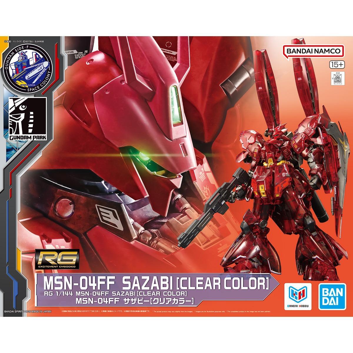 RG 1/144 MSN-04FF Sazabi Clear Color | Bandai Spirits – Samurai Models