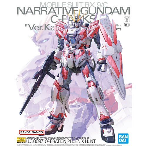 MG Mobile Suit Gundam NT Narrative Gundam C Equipment Ver.Ka 1/100 scale plastic model