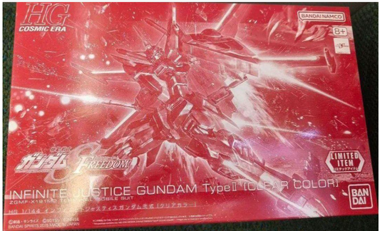 Gundam Base Limited Event Limited Item HG 1/144 Infinite Justice Gundam TypeⅡ [Clear Color]