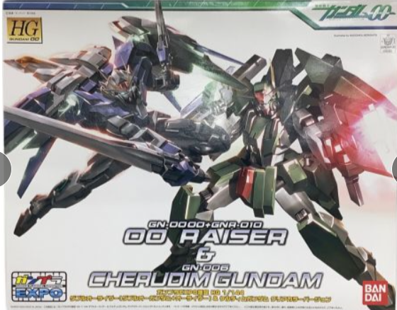 HG 1/144 00 Raiser & Cherudim Gundam Clear Color Ver. Gunpla EXPO Limited - Gunpla - High Grade by Bandai Spirits