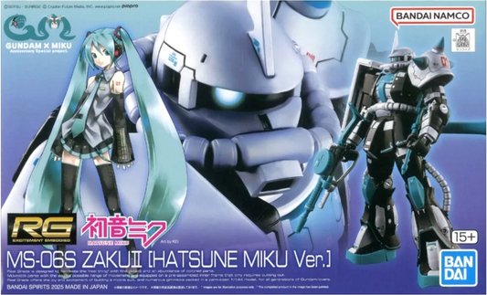 RG 1/144 MS-06S Zaku II [Hatsune Miku Ver.] - Gundam Base Event Limited - Gunpla - Real Grade by Bandai Spirits