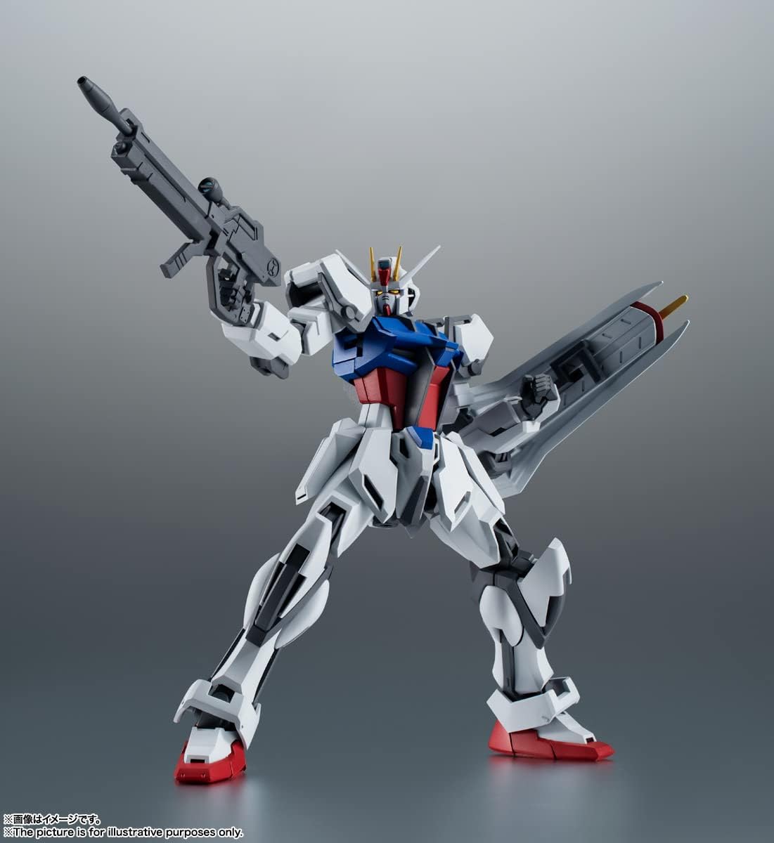 ROBOT Spirits Mobile Suit Gundam SEED [SIDE MS] GAT-X105 Strike Gundam ver. A.N.I.M.E. Approximately 125mm PVC & ABS Painted Movable Figure
