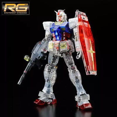 BANDAI Mobile Suit Gundam Exhibition Tokyo Limited RG RX-78-2 Gundam Color Clear