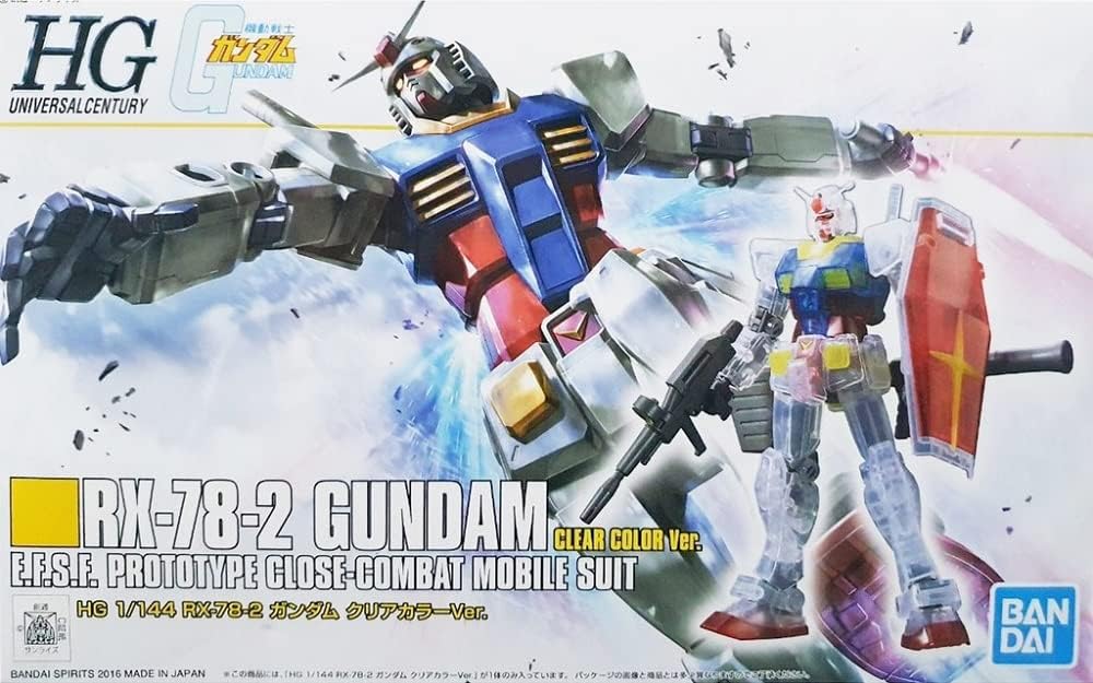 BANDAI [Event Limited] HG 1/144 RX-78-2 Gundam Clear Color Ver. Mobile Suit Gundam