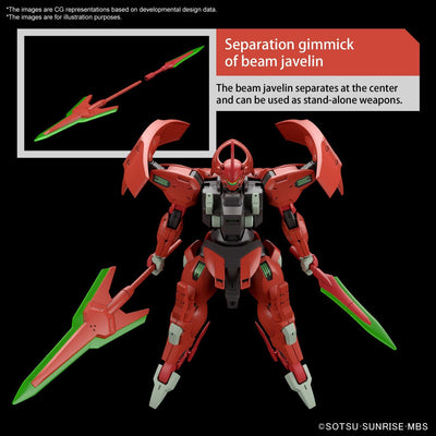 HG Mobile Suit Gundam Witch of Mercury Darilvalde 1/144 scale color-coded plastic model