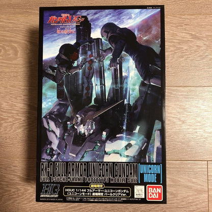 Limited HGUC1144 Full Armor Unicorn Gundam U Mode Pearl Clear