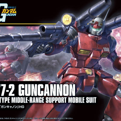 BANDAI SPIRITS HGUC 190 Mobile Suit Gundam RX-77-2 Guncannon 1/144 Scale