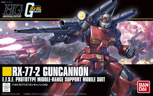 BANDAI SPIRITS HGUC 190 Mobile Suit Gundam RX-77-2 Guncannon 1/144 Scale