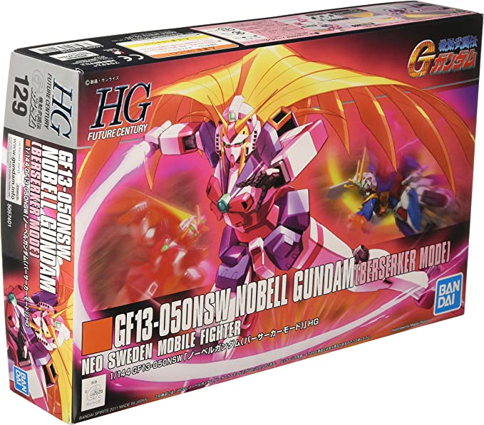 HGFC Mobile Fighter G Gundam GF13-050NSW Nobel Gundam Berserker Mode 1/144 Scale