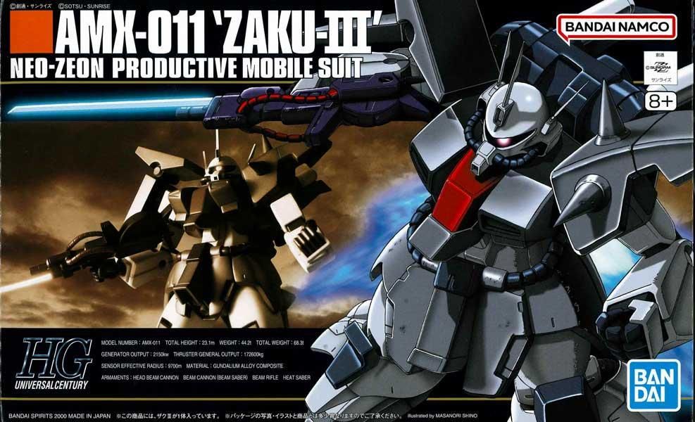 BANDAI SPIRITS HGUC Mobile Suit Gundam ZZ AMX-011 Zaku III 1/144 Scale