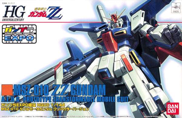 【Gunpla EXPO Limited】 HGUC 1/144 MSZ - 010 ZZ Gundam Clear Color Version