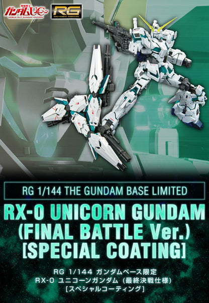 RG 1/144 Gundam Base Limited RX-0 Unicorn Gundam (Final Battle Specification) [Special Coating]