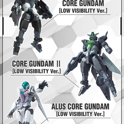 HG 1/144 Gundam Base Limited Core Gundam & Core Gundam II & Alscore Gundam [Low Visibility Ver.]